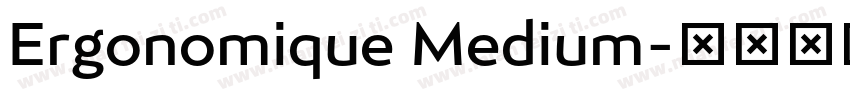 Ergonomique Medium字体转换